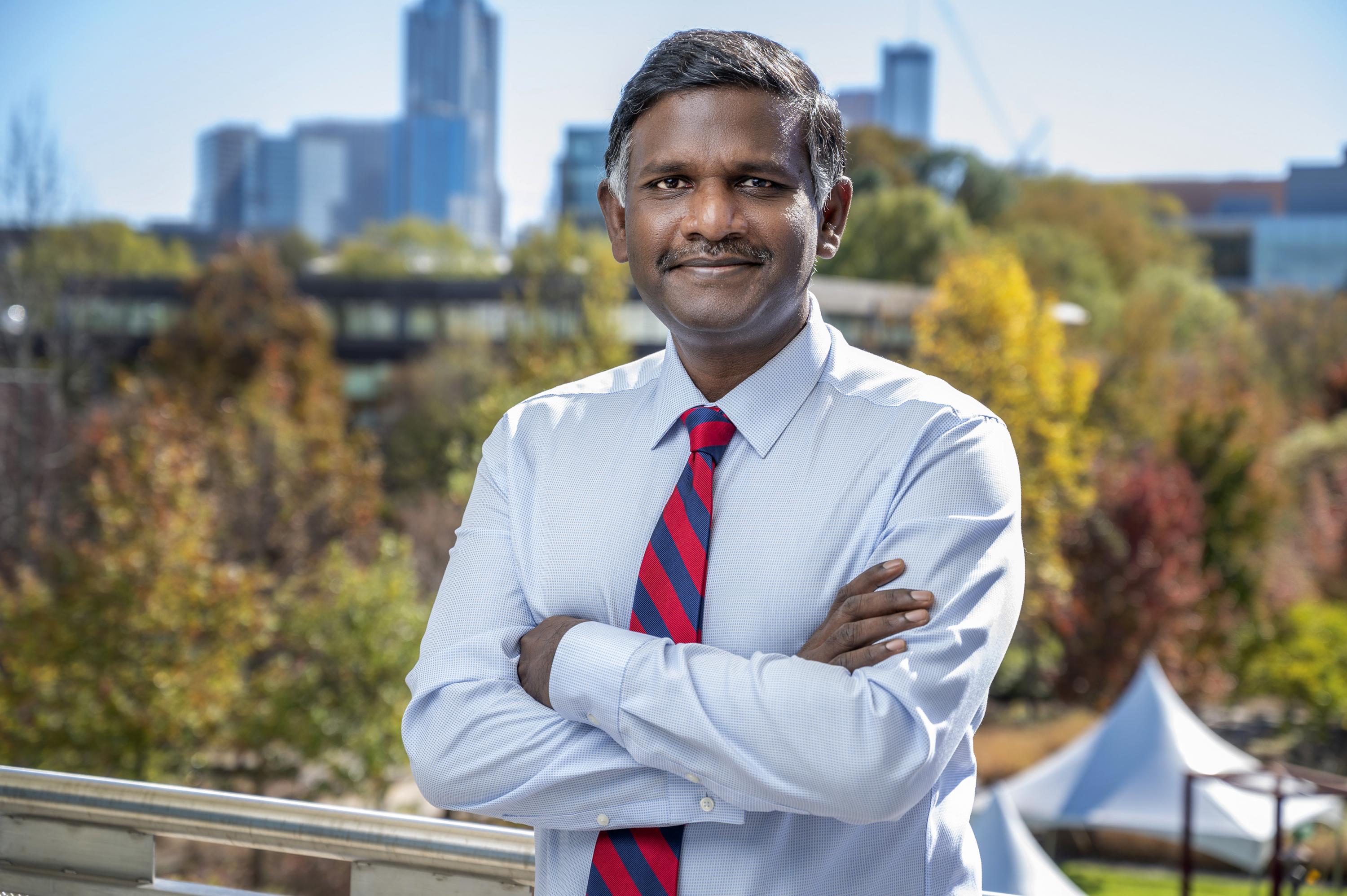 Raghupathy “Siva” Sivakumar, a professor and entrepreneur, has been named Georgia Tech’s inaugural Interim Chief Commercialization Officer. (Credit: Christopher Moore)